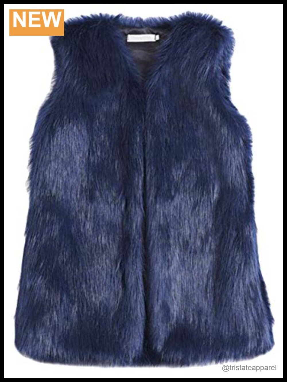 Faux Fur Vest Coat Sleeveless Jacket Front Hooks V-Neck Side Pockets